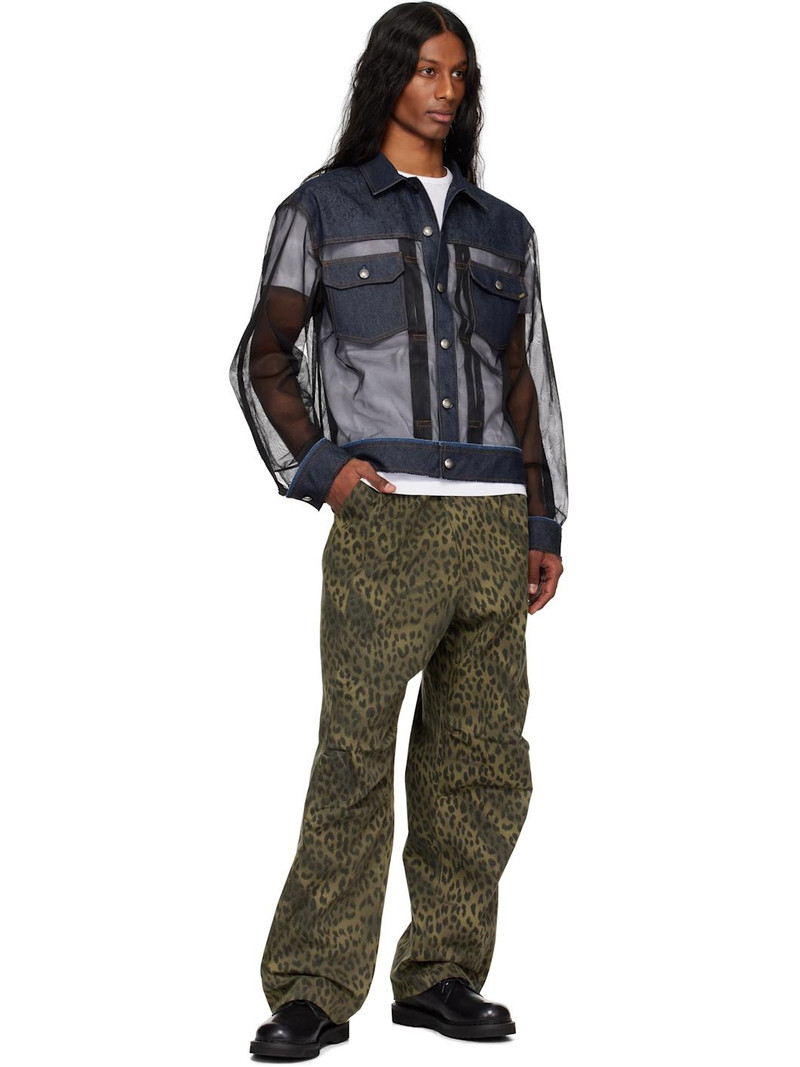 Andersson Bell Blue & Black Tonny Sheer Denim Jacket outlook