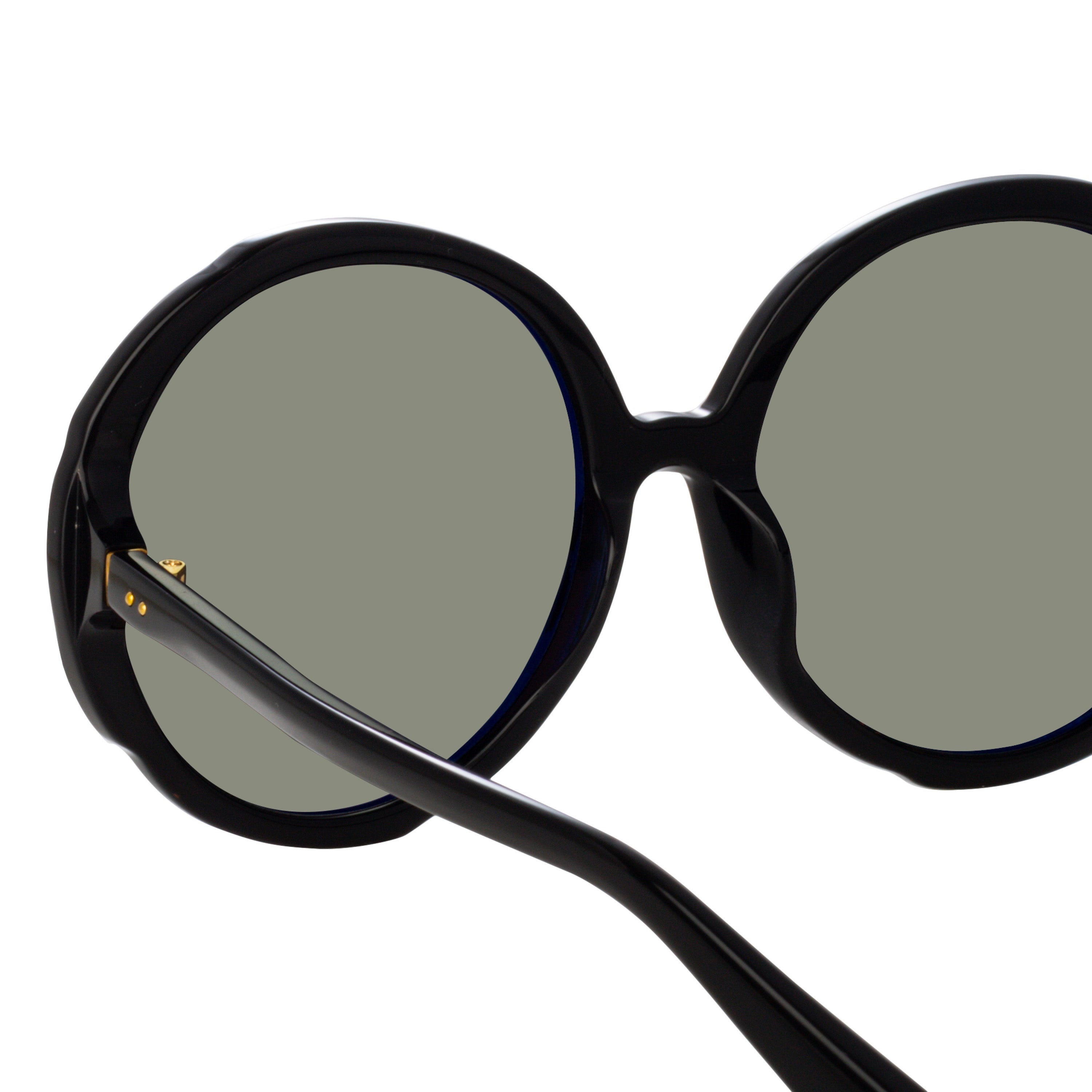 OTAVIA OVERSIZED SUNGLASSES IN BLACK - 5