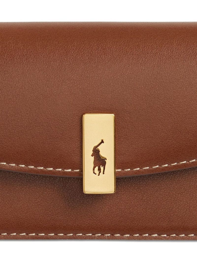 logo-plaque leather wallet 4