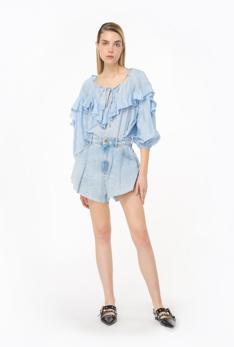 BLOUSE WITH MAXI FLOUNCE 3