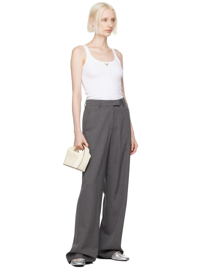 Valentino Silver VLogo Signature Ballerina Flats outlook