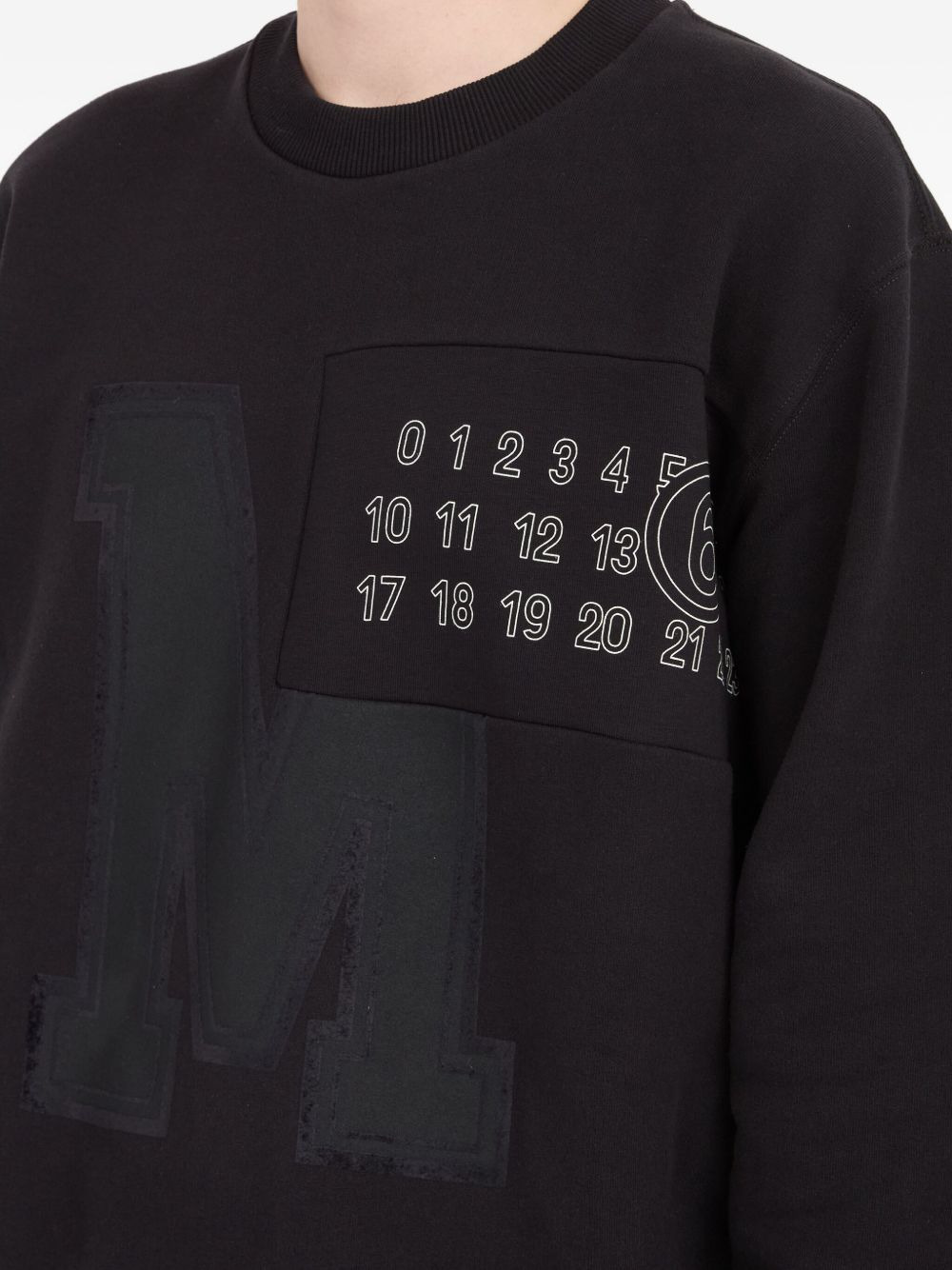 appliqué logo sweatshirt - 7