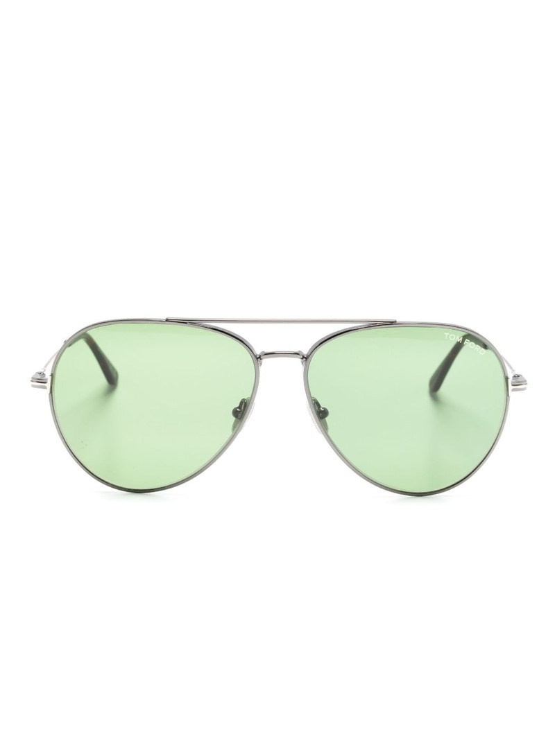 pilot-frame tinted-lenses sunglasses 1
