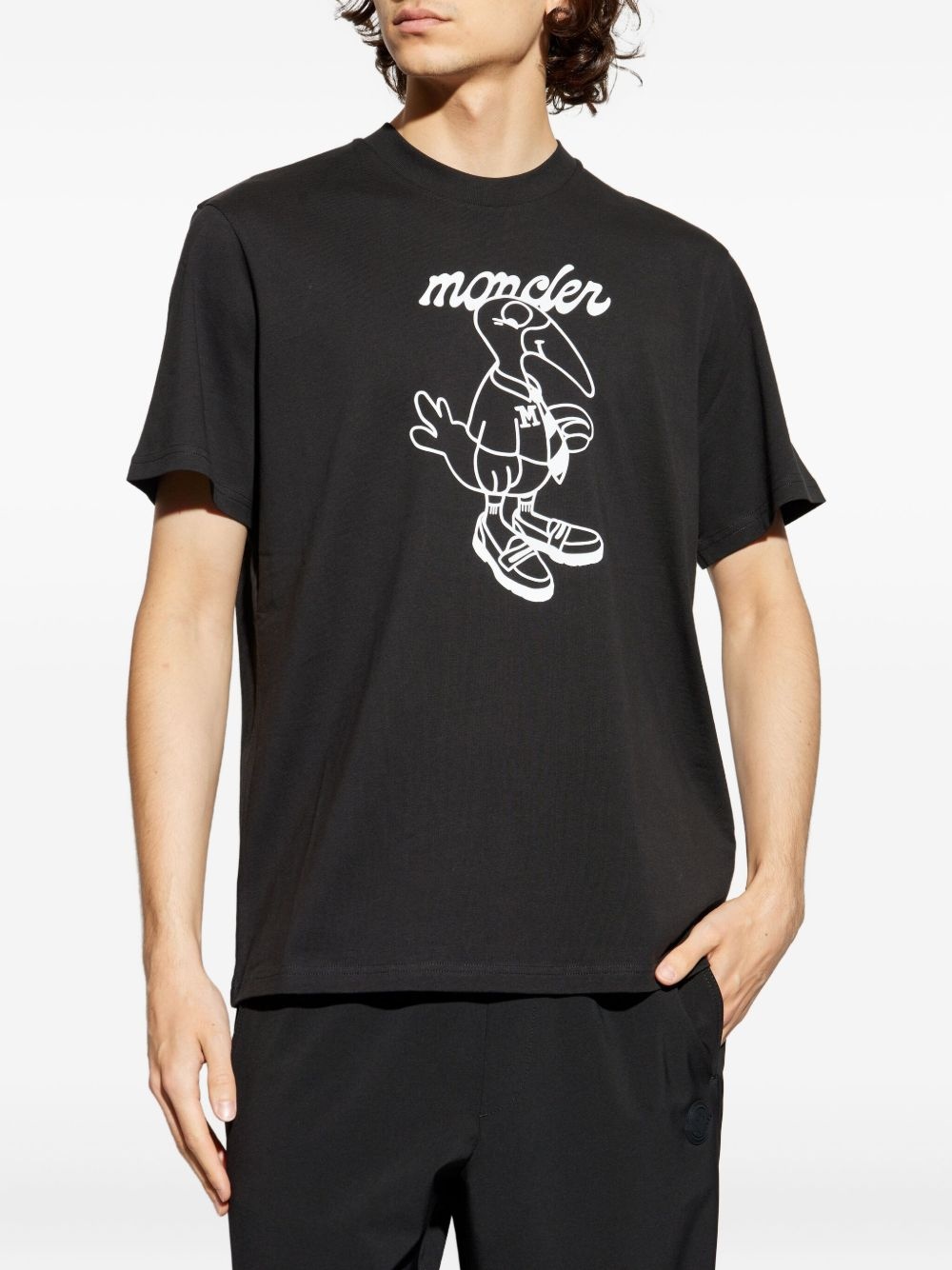 bird-print T-shirt - 3