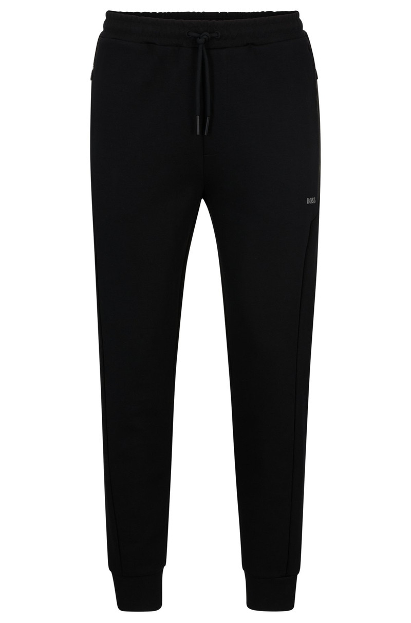 COTTON-BLEND TRACKSUIT BOTTOMS WITH HD LOGO PRINT 1