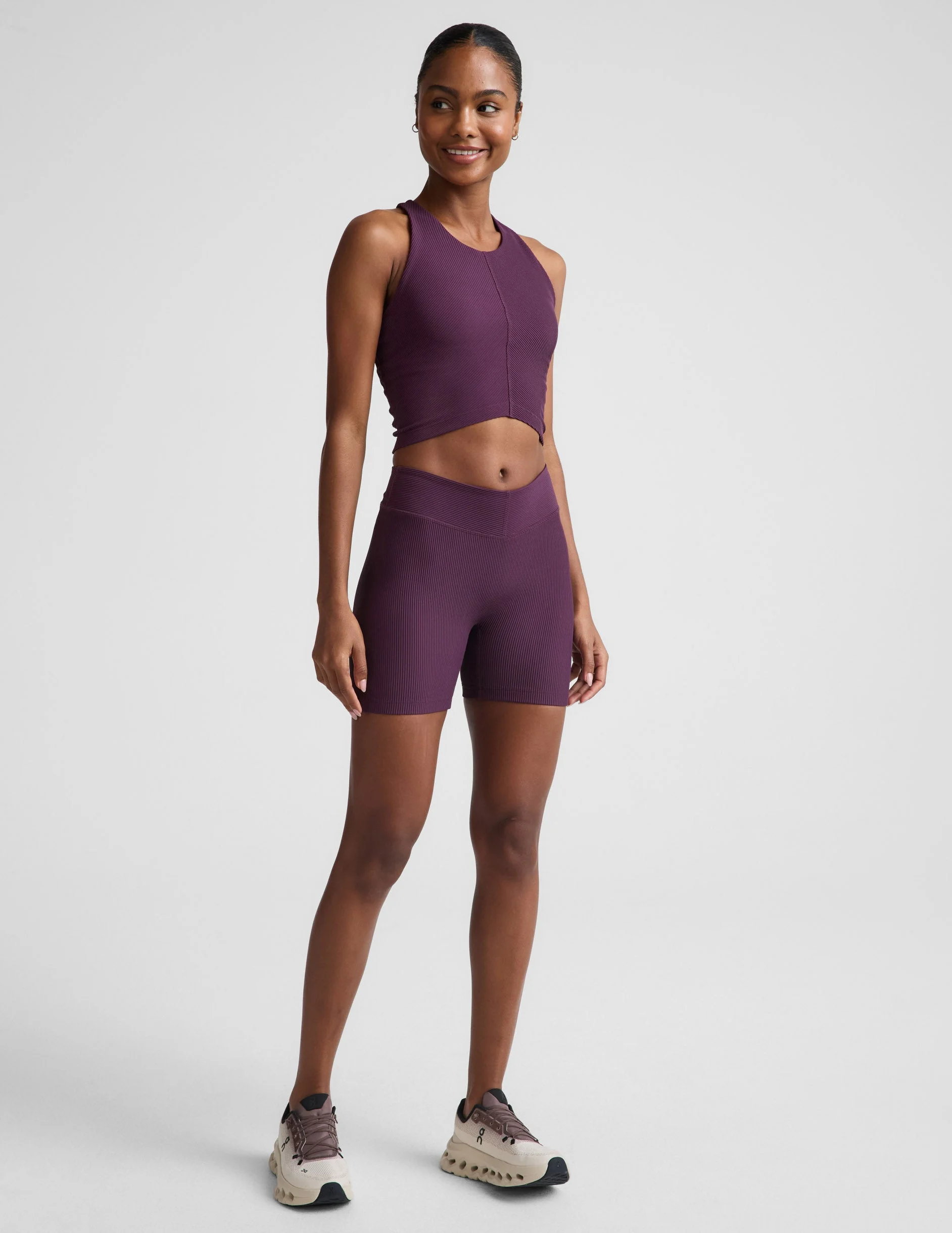 Impulse Ribbed V-Waist 5" Biker Short - 1