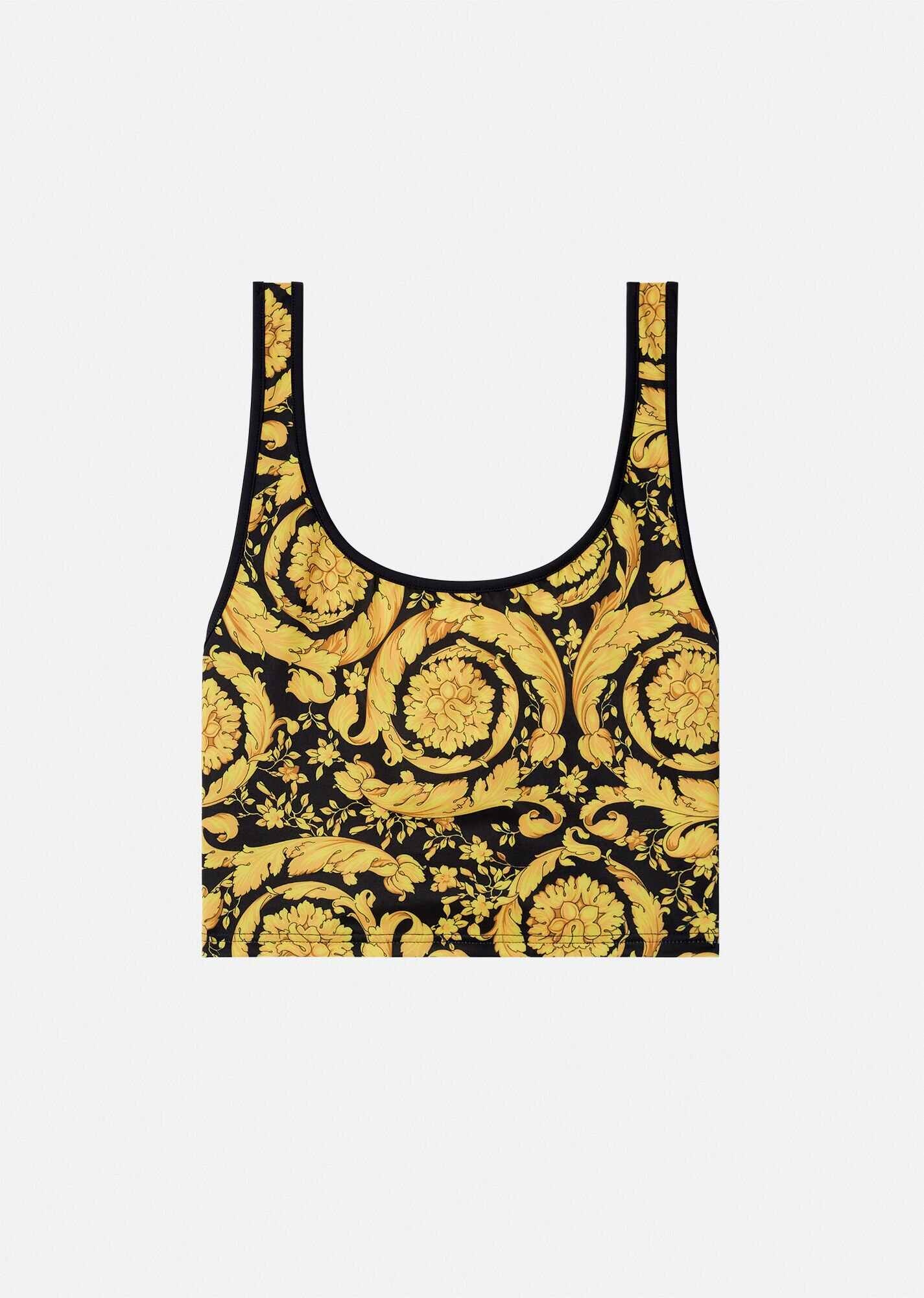 Barocco Print Bikini Top - 1