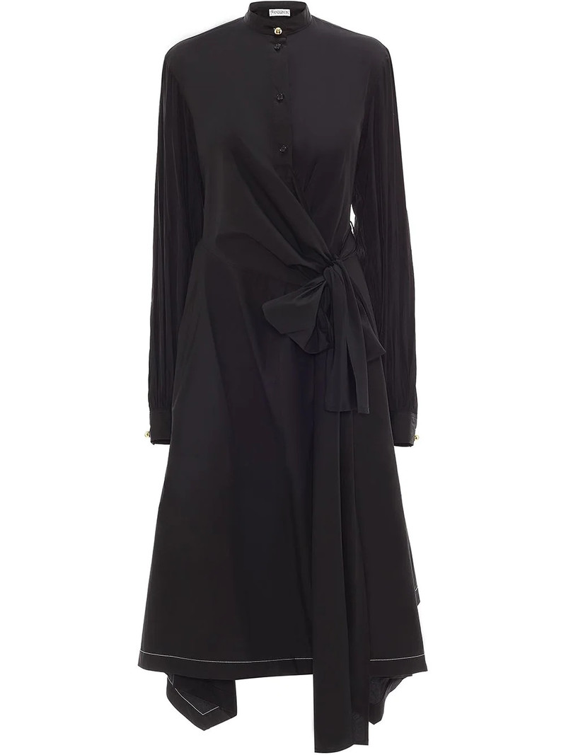 wrap-style shirt dress 1