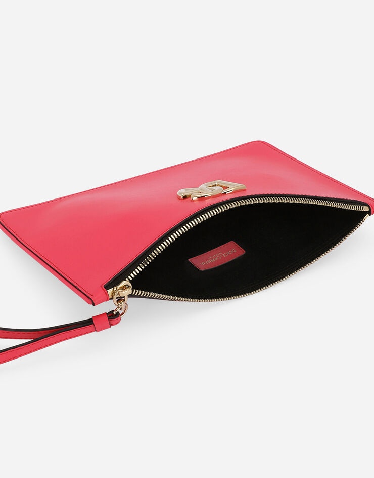 Calfskin clutch with DG logo - 4