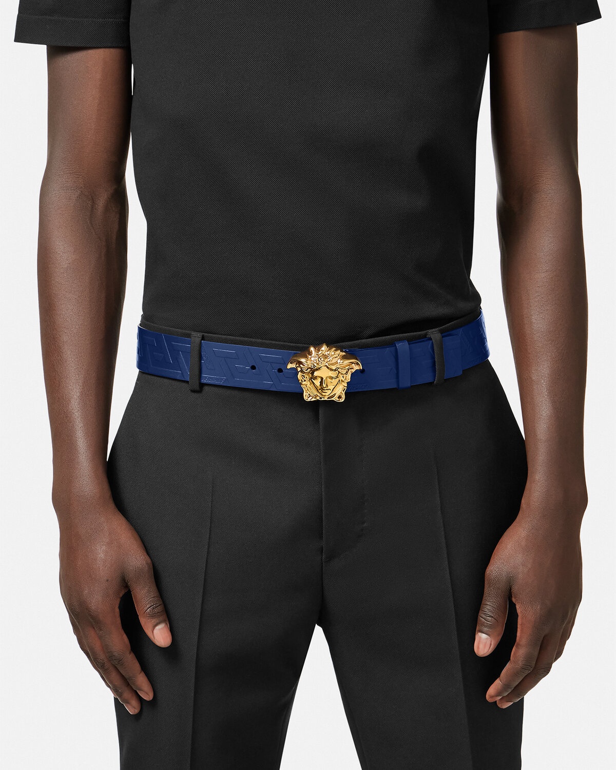 La Medusa Greca Leather Belt 4 cm - 3
