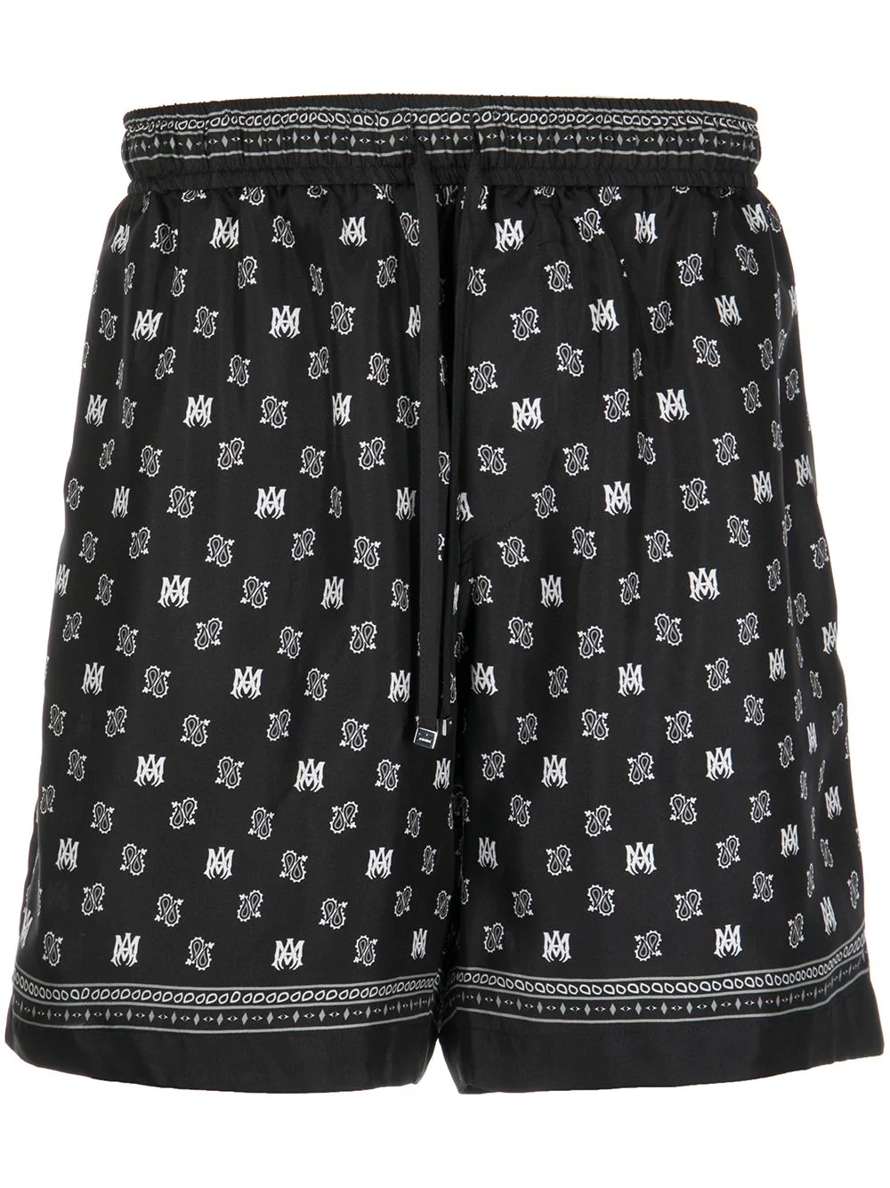 logo-print cotton shorts - 1