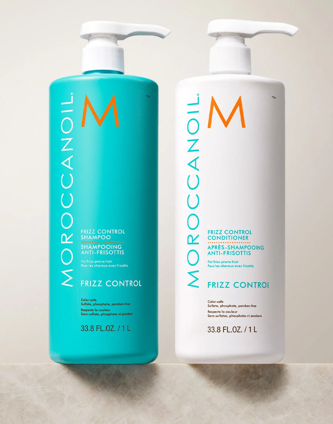 Frizz Control Shampoo & Conditioner Liter Bundle - 1