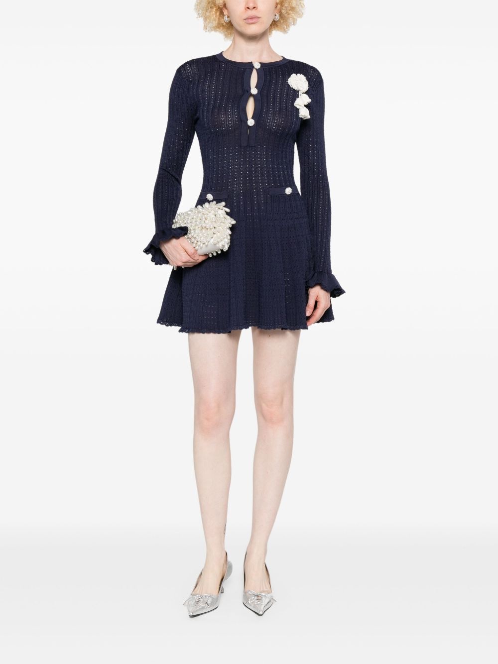 crochet-knit dress - 2