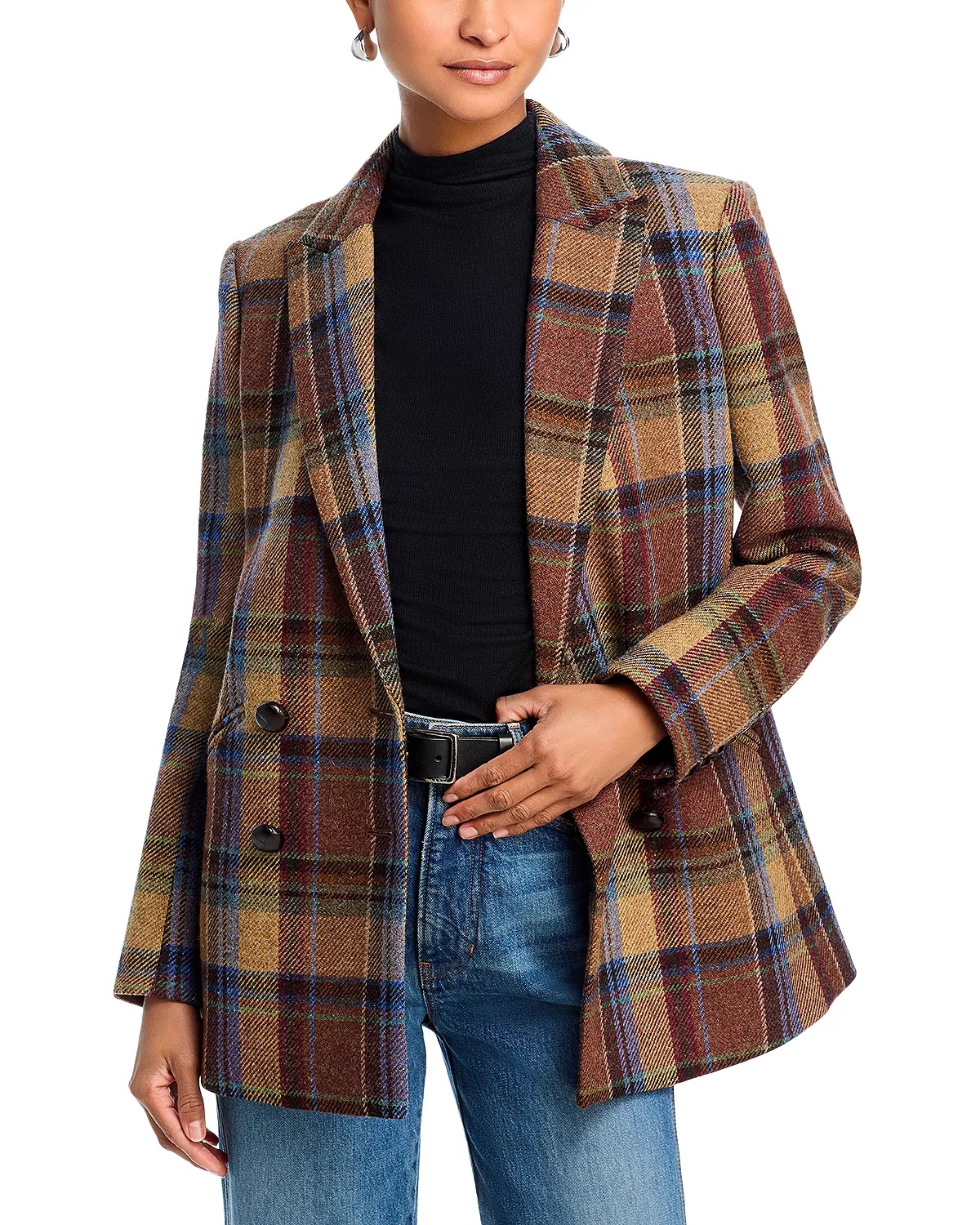 Oria Dickey Plaid Jacket - 1