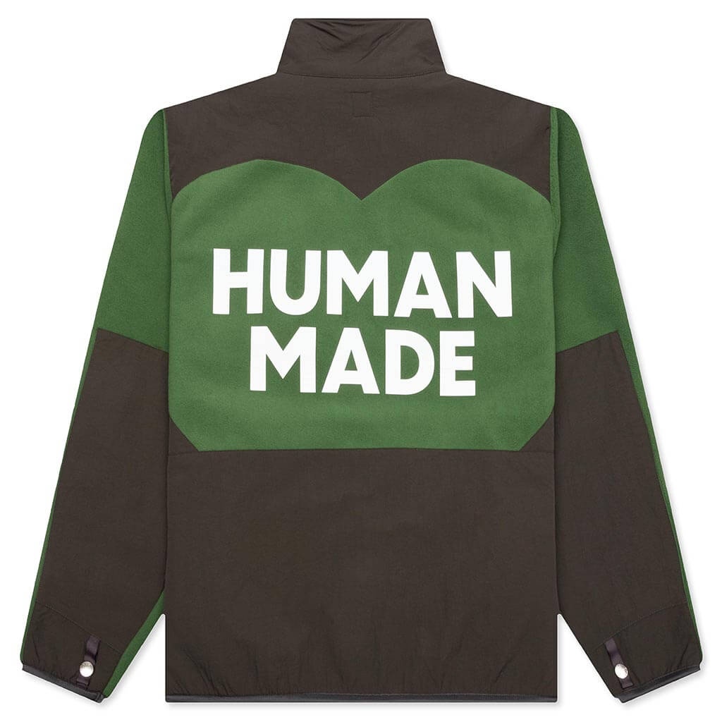 Human Made FLEECE JACKET - GREEN | feature | REVERSIBLE Human Made FLEECE JACKET - GREEN | feature | REVERSIBLE
