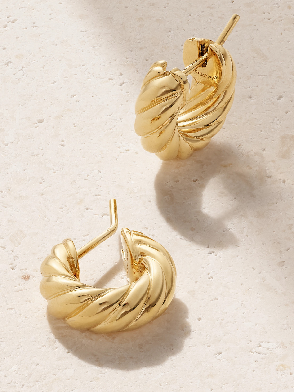 Sculpted Cable 18-karat Gold Hoop Earrings - 3