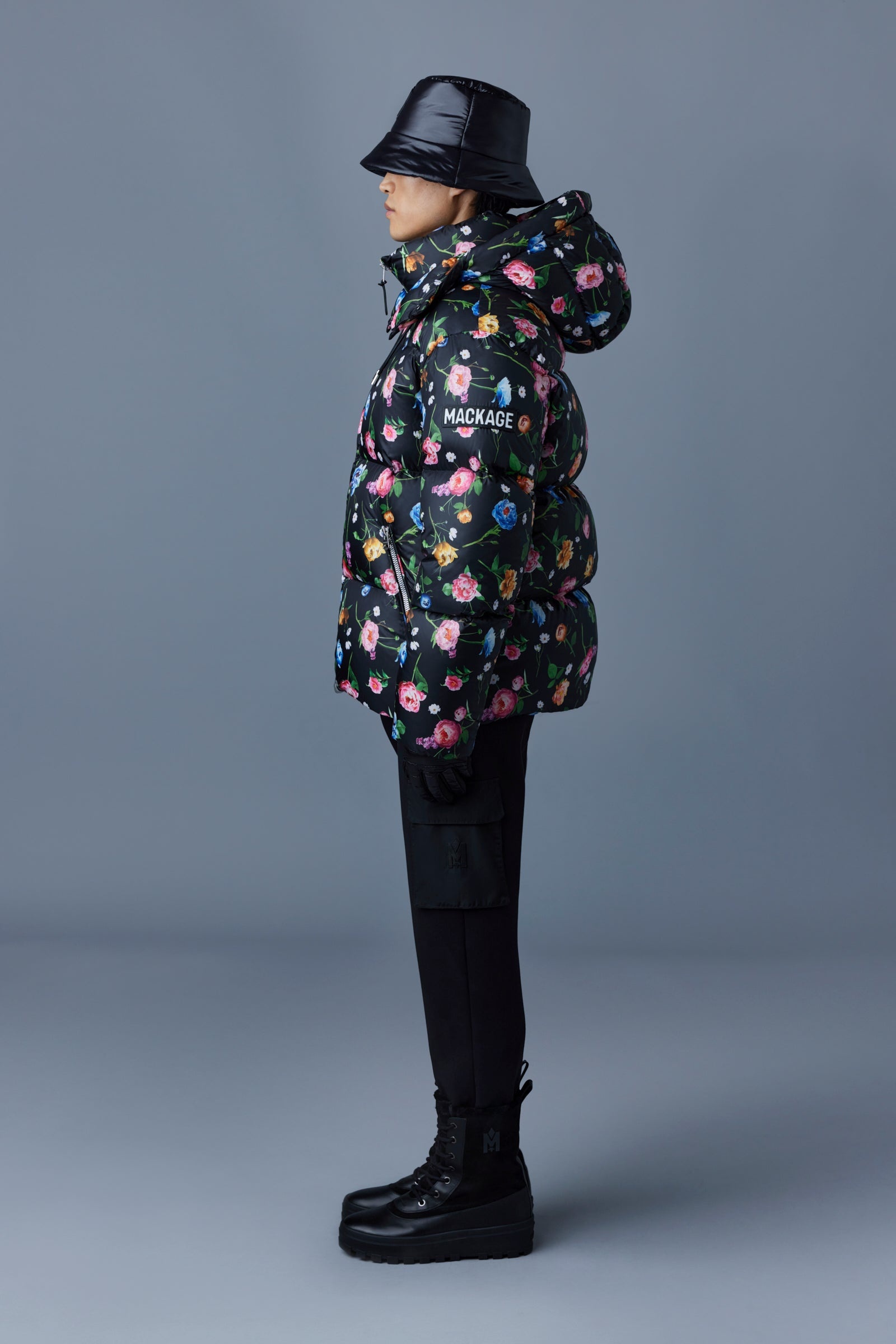 KENT lustrous light down jacket with hood - 3