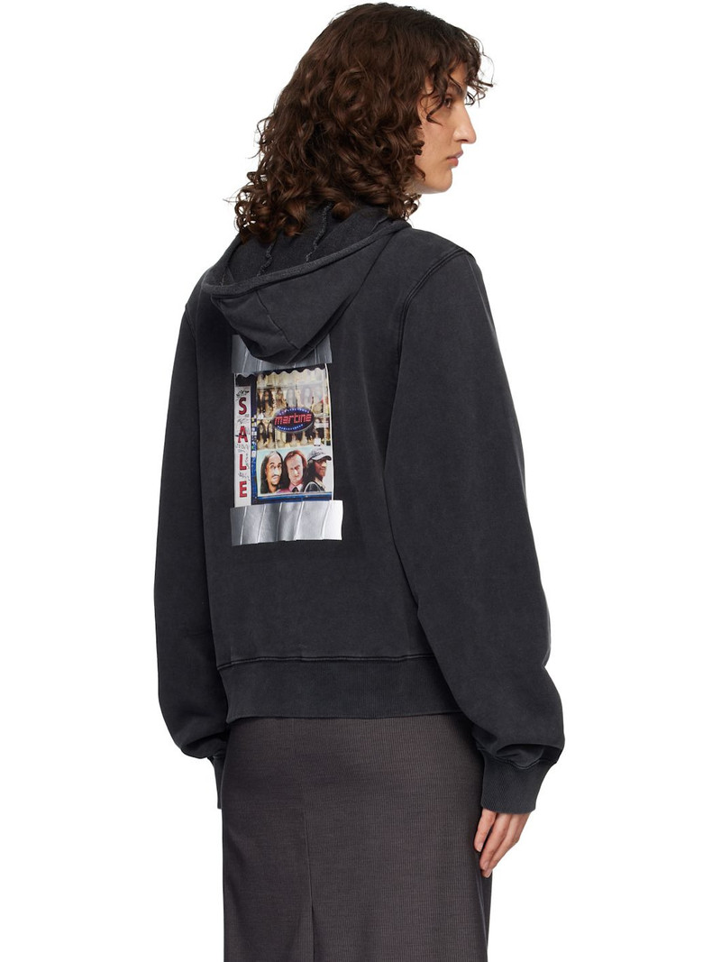 Black Zip Crew Hoodie 3