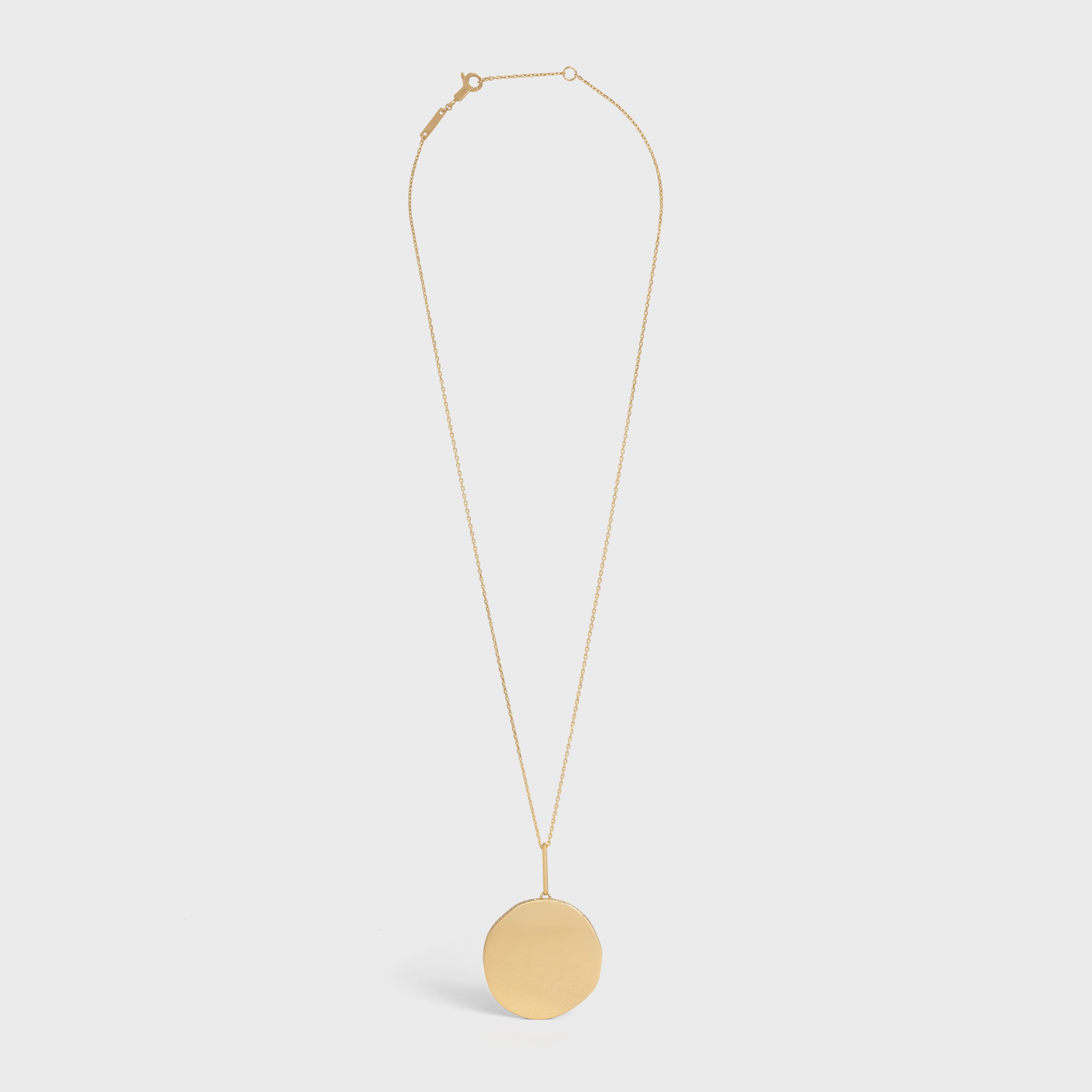 Medaille Celine Large Necklace in Yellow Gold and Diamonds - 1