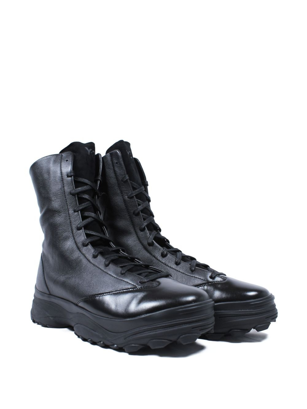 LACE-UP CHUNKY SOLE BOOTS - 2