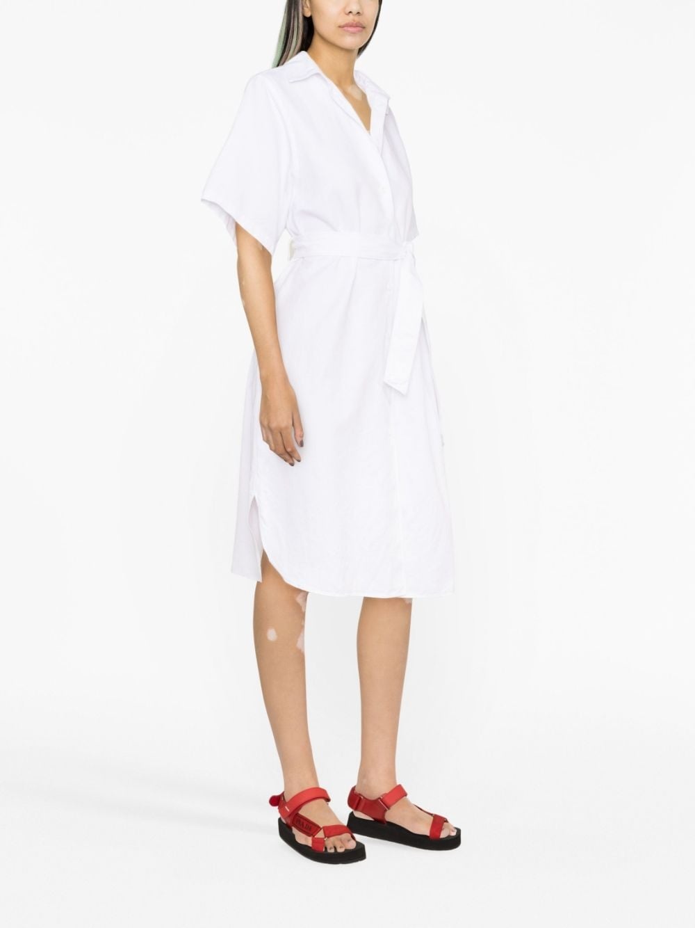 wrap-design shirtdress - 3