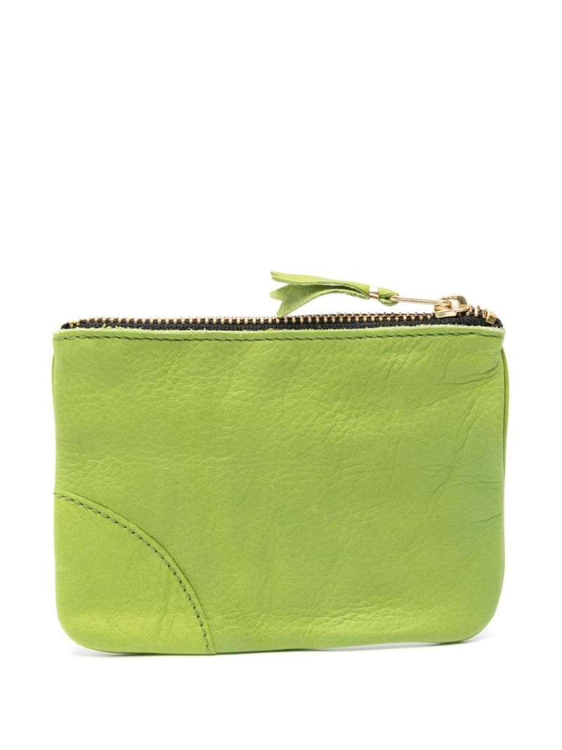 Comme Des Garçons washed zip-up leather pouch outlook