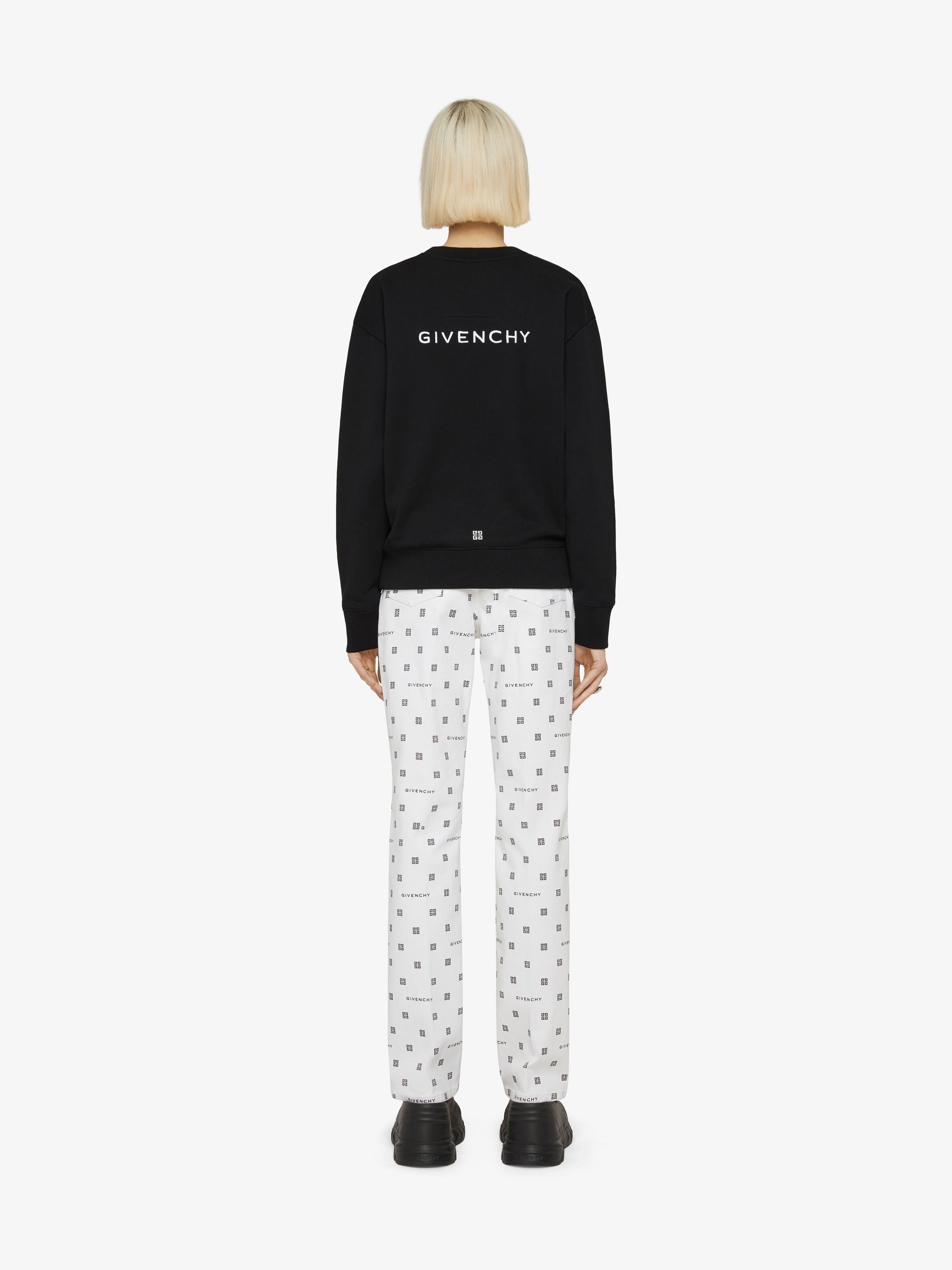 SLIM FIT JEANS IN GIVENCHY 4G JACQUARD - 4