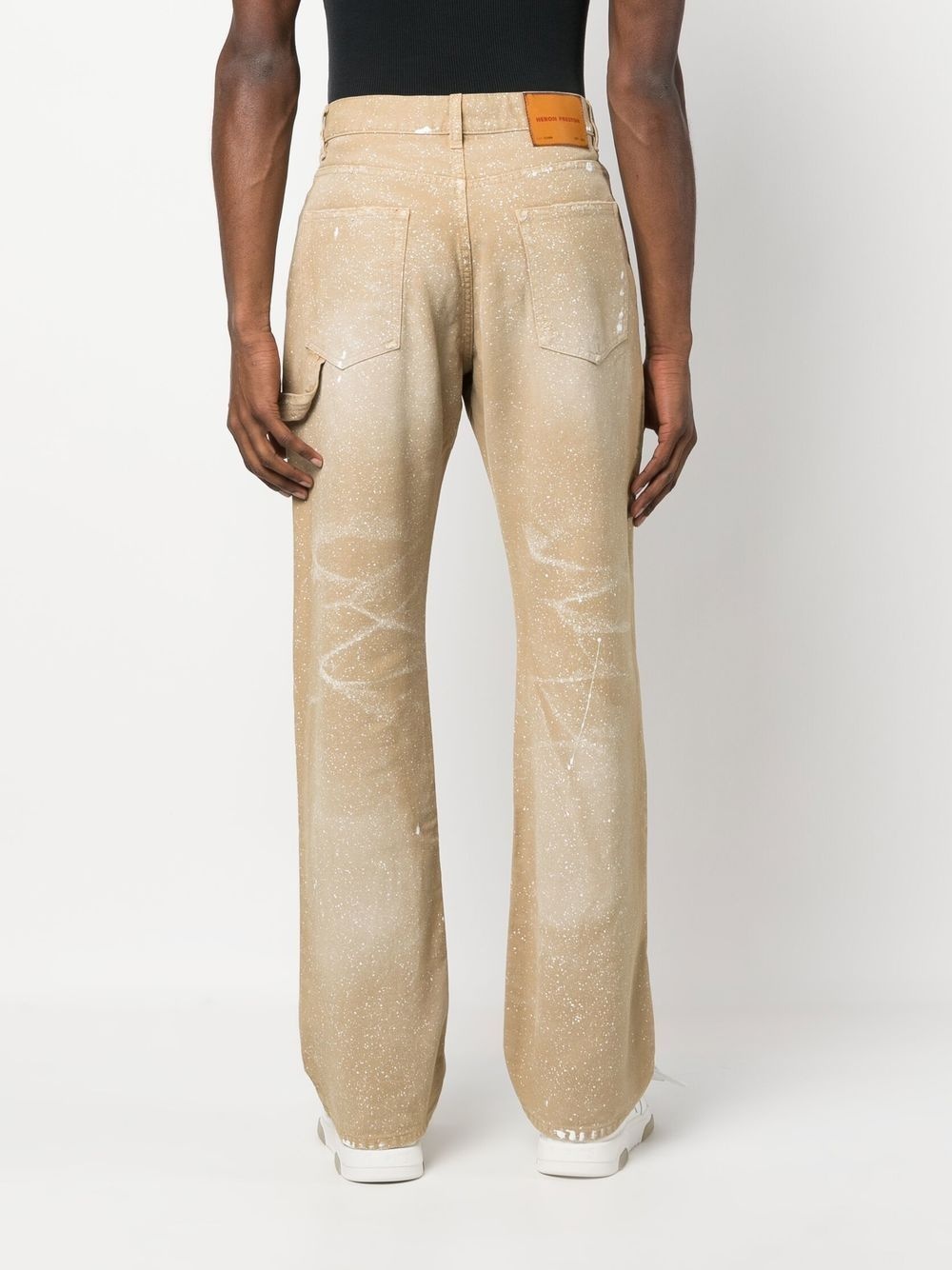 paint-splatter Hammer trousers - 4