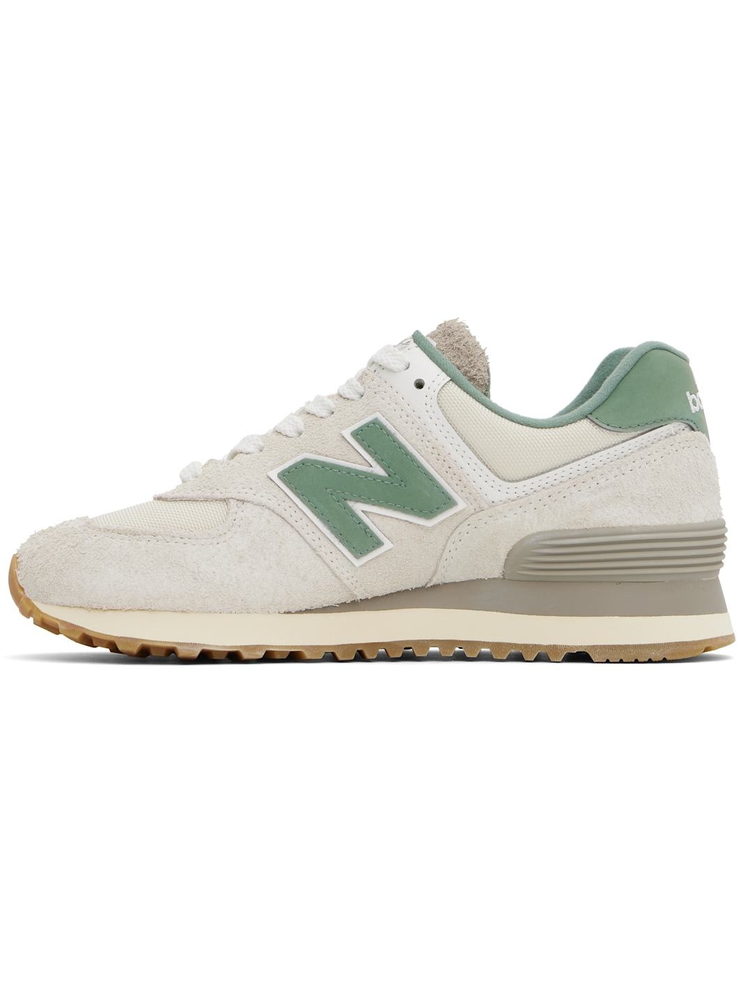Beige & Green 574 Sneakers - 3