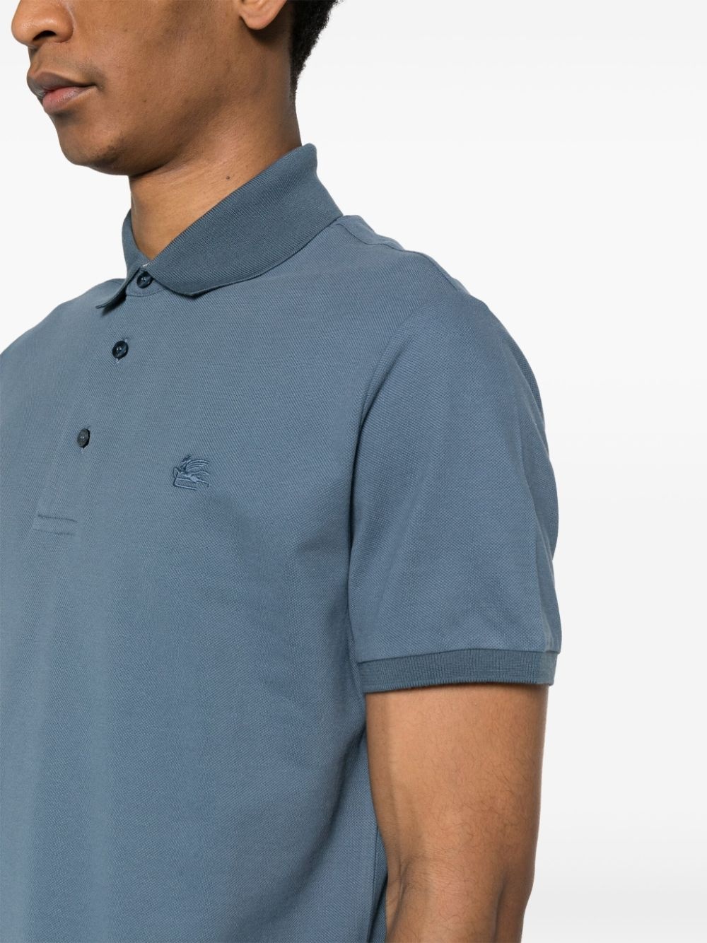 Pegaso-motif piquÃ© polo shirt - 5