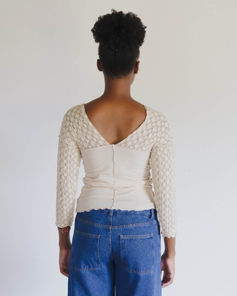 BASERANGE Nehru Long Sleeve Tee
                  - Organic Cotton Rib outlook