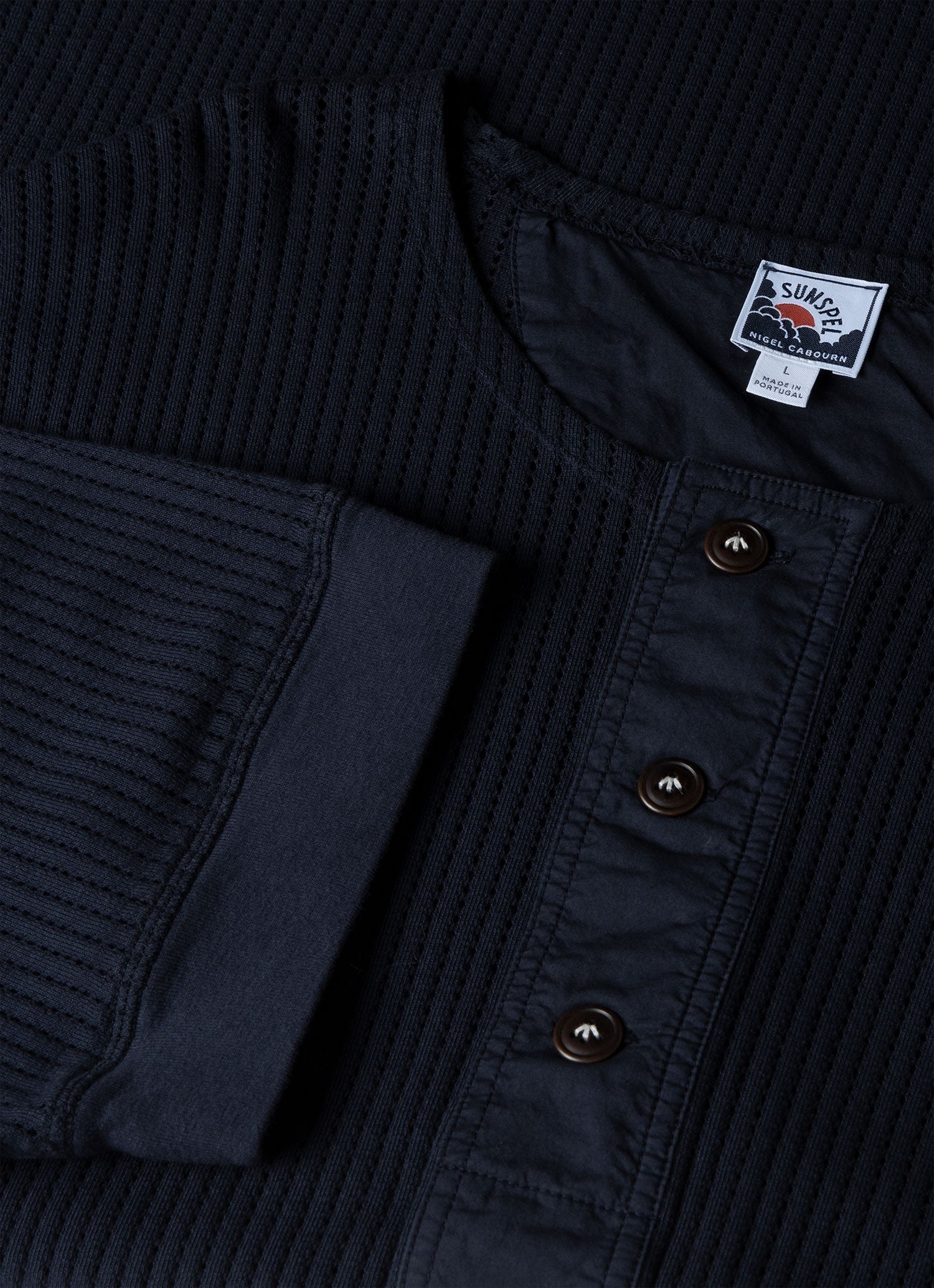 Sunspel x Nigel Cabourn Mesh Henley - 4