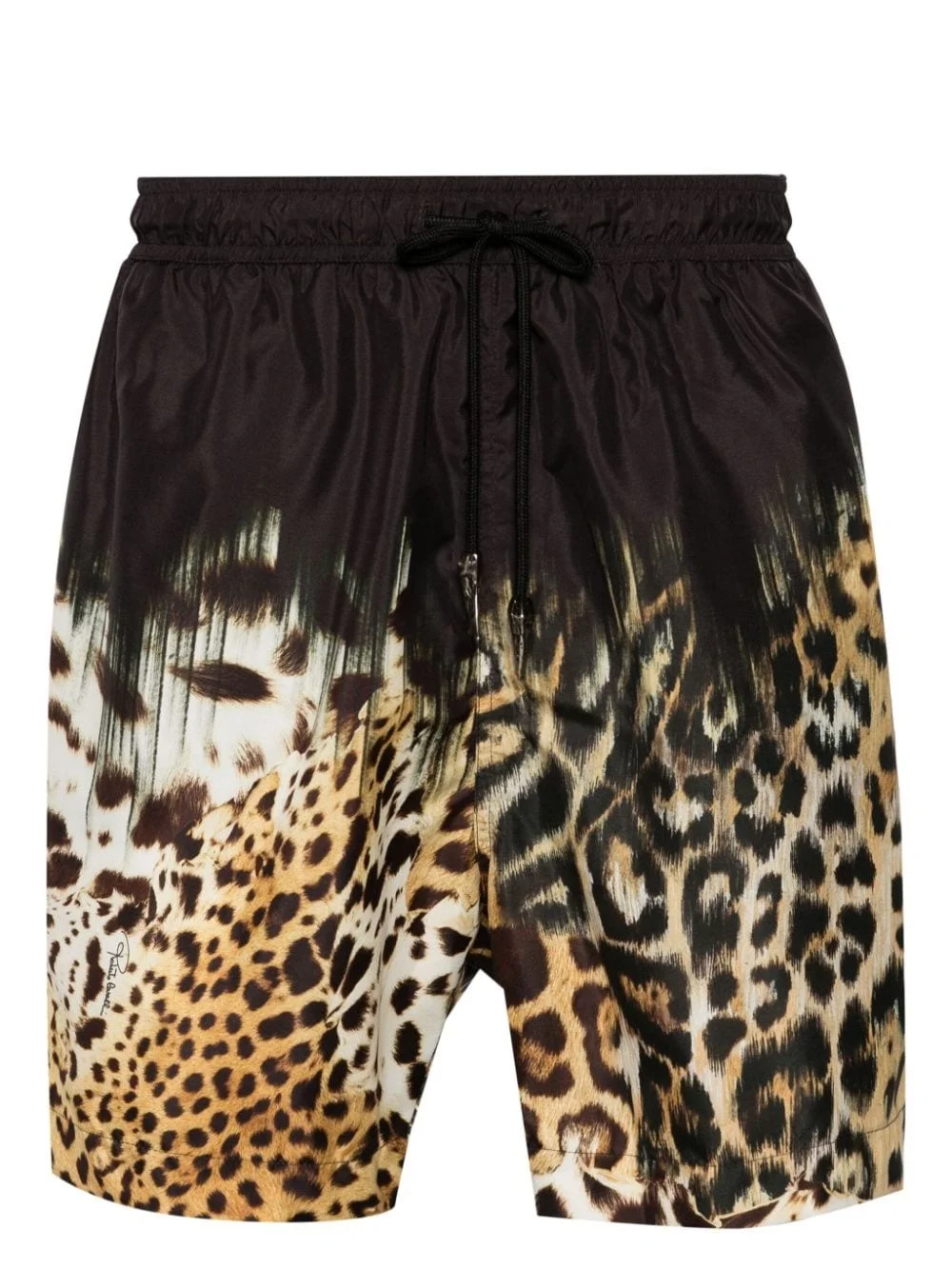 Tiger Tooth-detailed leopard-print swim shorts - 1
