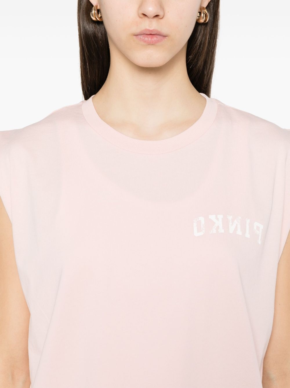 logo-print tank top - 5