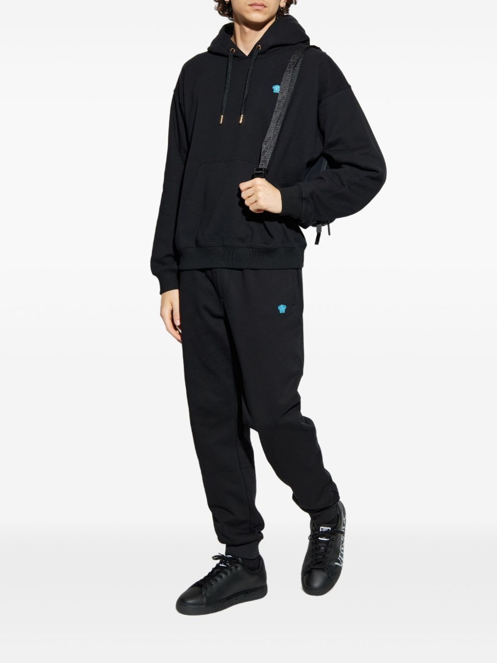 cotton embroidered-logo sweatpants - 2