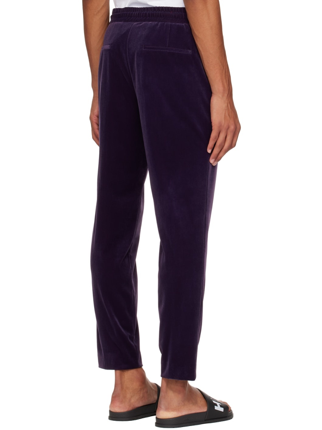Purple Slim-Fit Trousers - 3