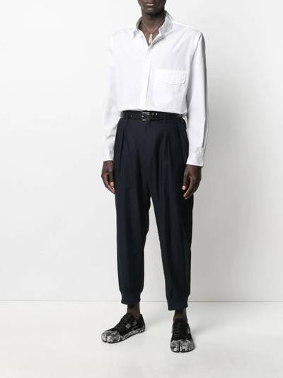 Yohji Yamamoto flap pocket long-length shirt outlook