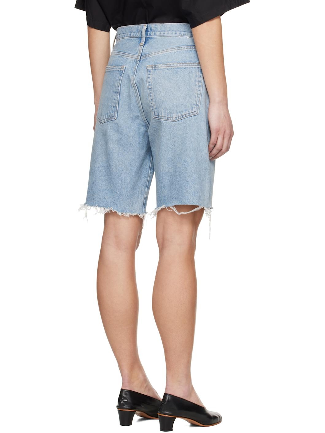 Blue 90's Denim Shorts - 3