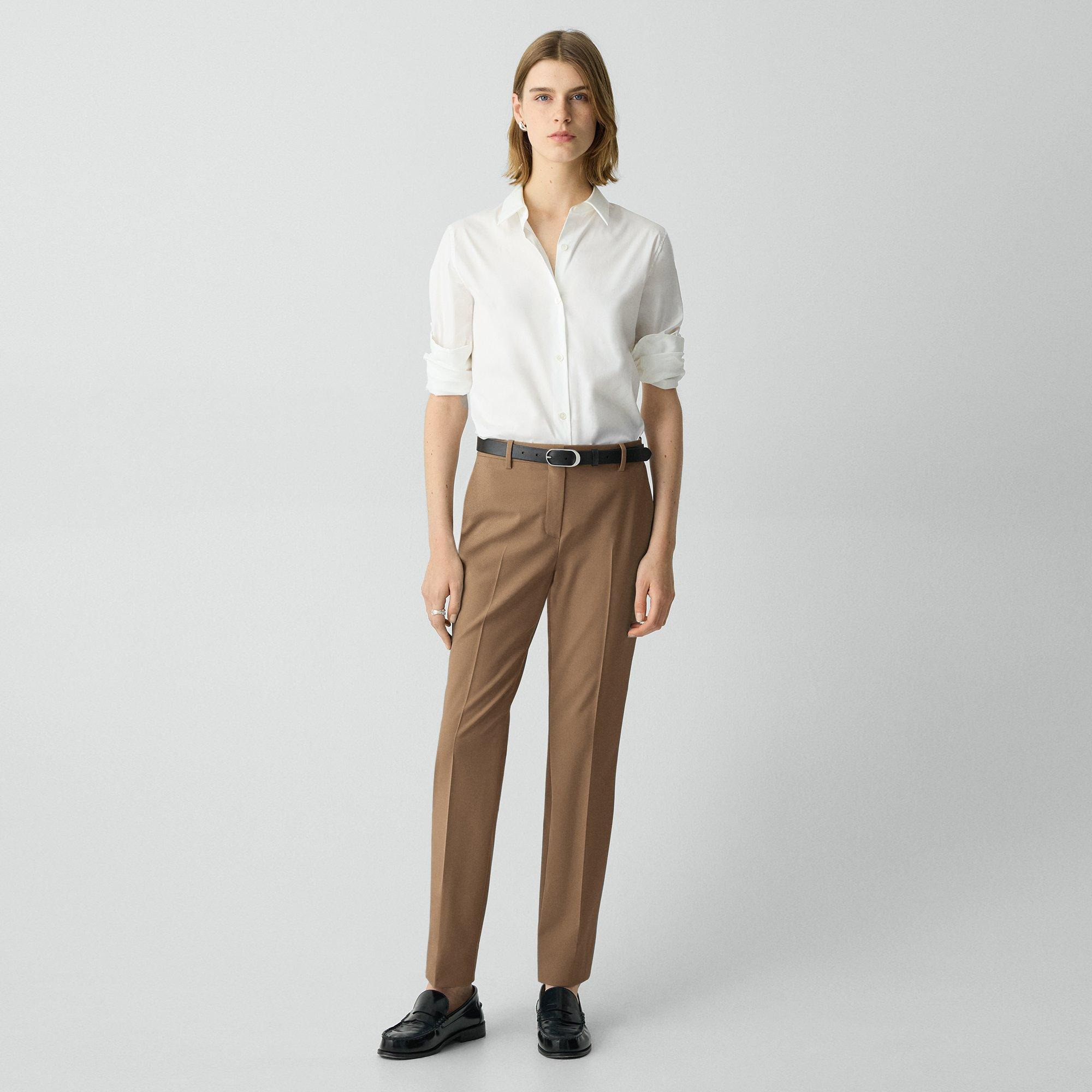 Treeca Full Length Pant in Good Wool - 2