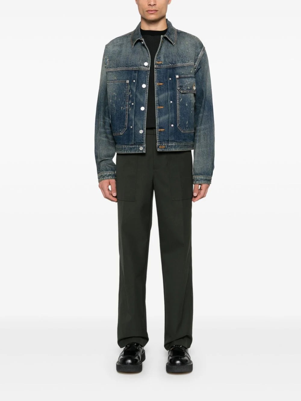 DISTRESSED DENIM JACKET - 2