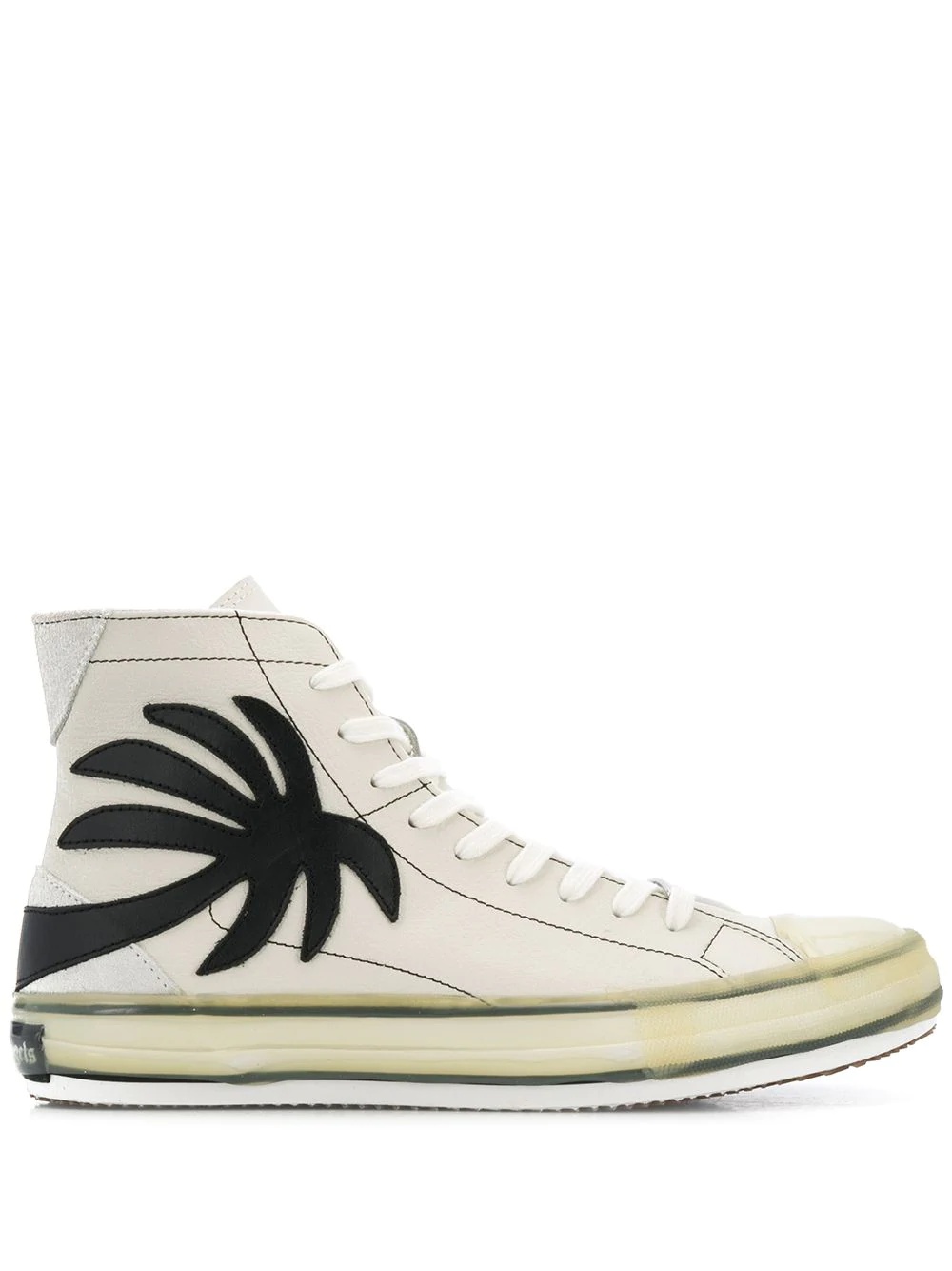 palm tree high-top sneakers - 1