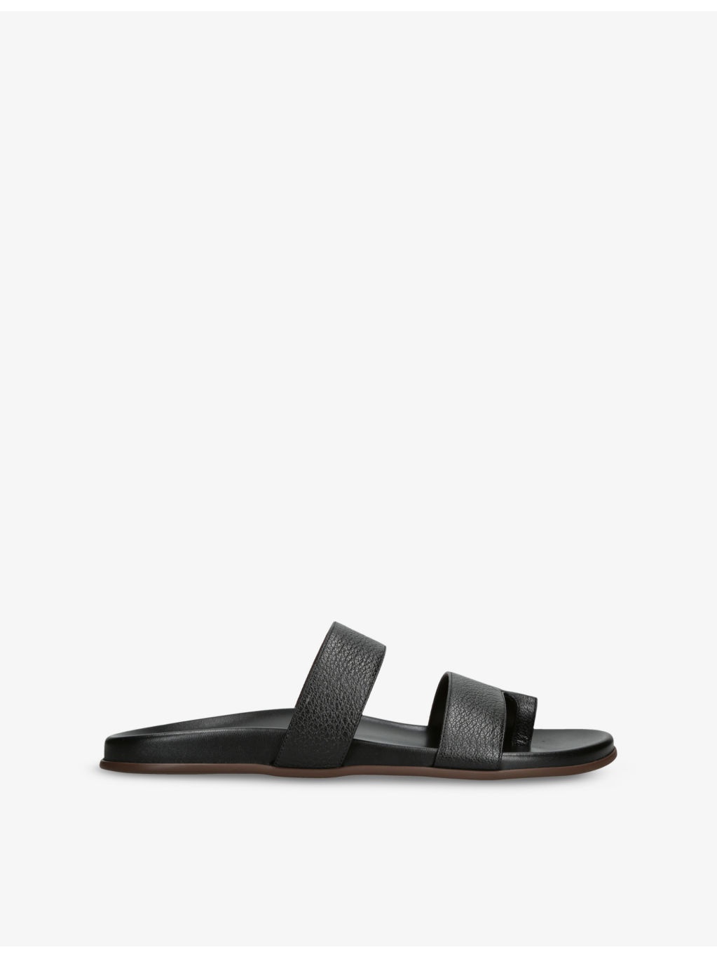 Hugh Leather Flat Sandals - 1