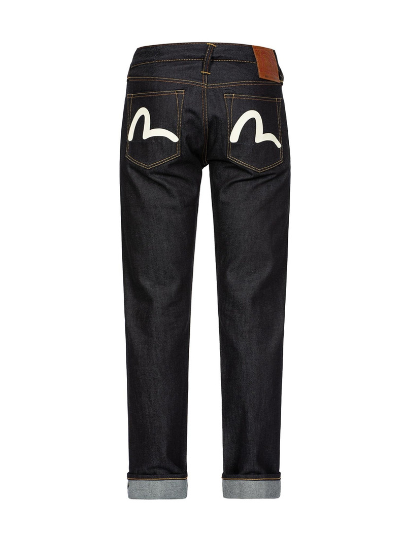 SEAGULL PRINT CARROT FIT DENIM JEANS #2027 13