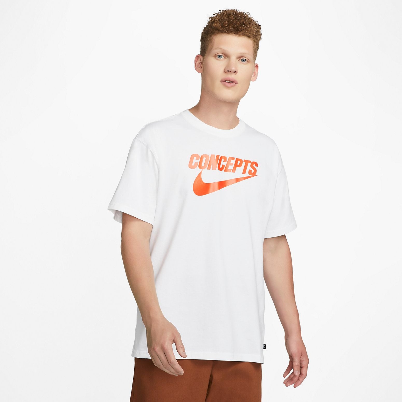 Nike SB x Concepts T-Shirt 'White Orange' DR0642-100 - 2