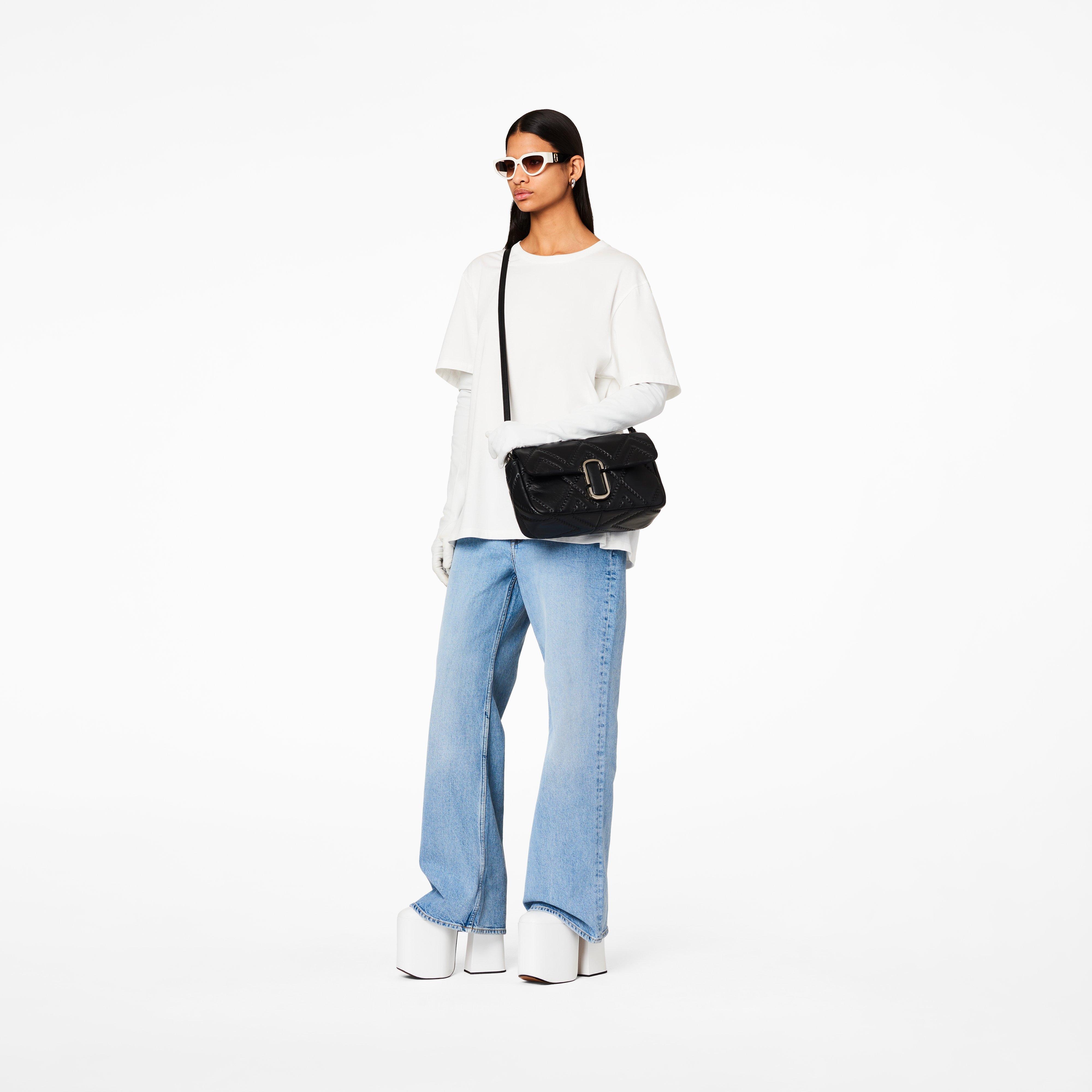 THE QUILTED LEATHER J MARC LARGE SHOULDER BAG - 4