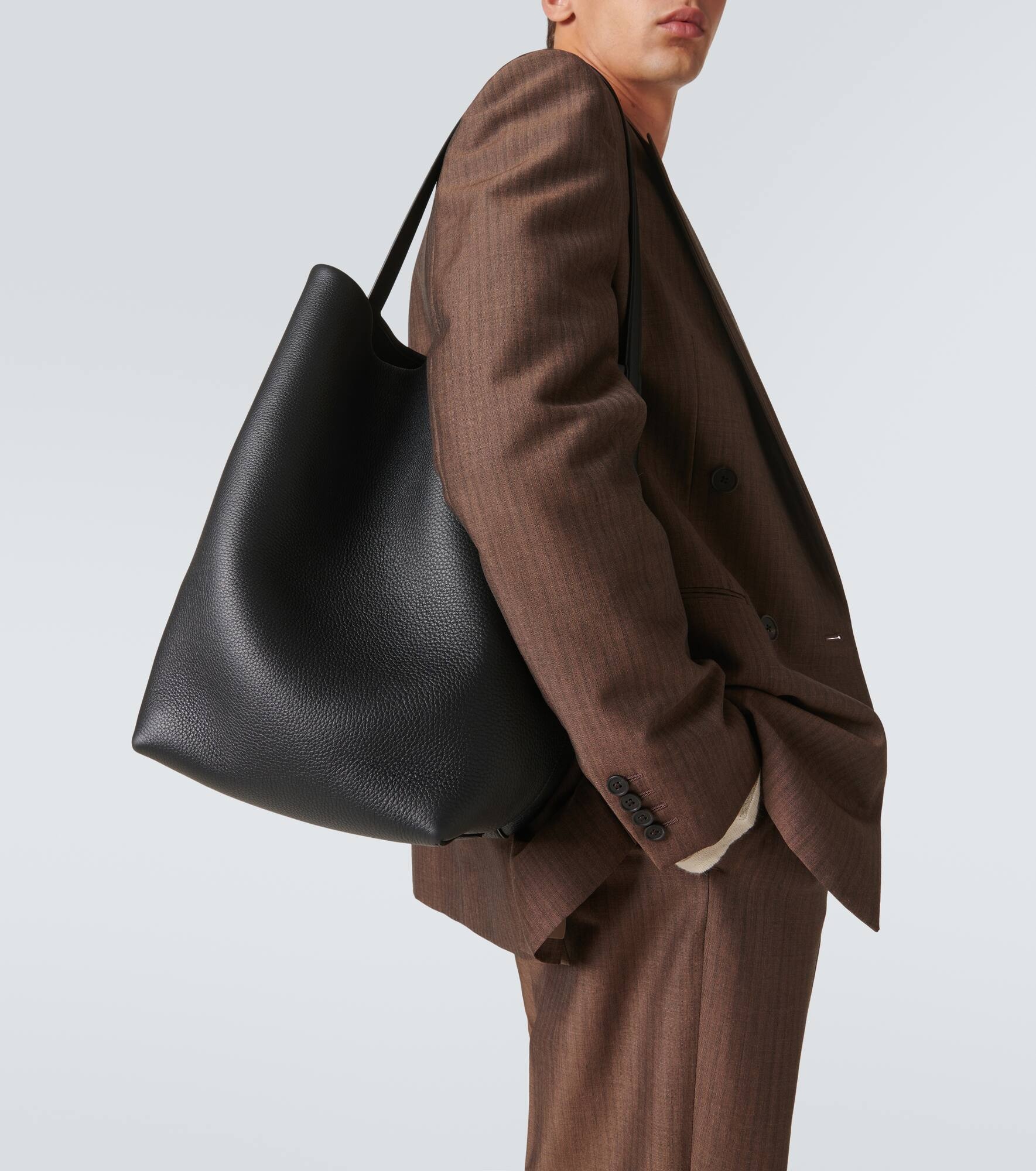 N/S Park Large leather tote bag - 2