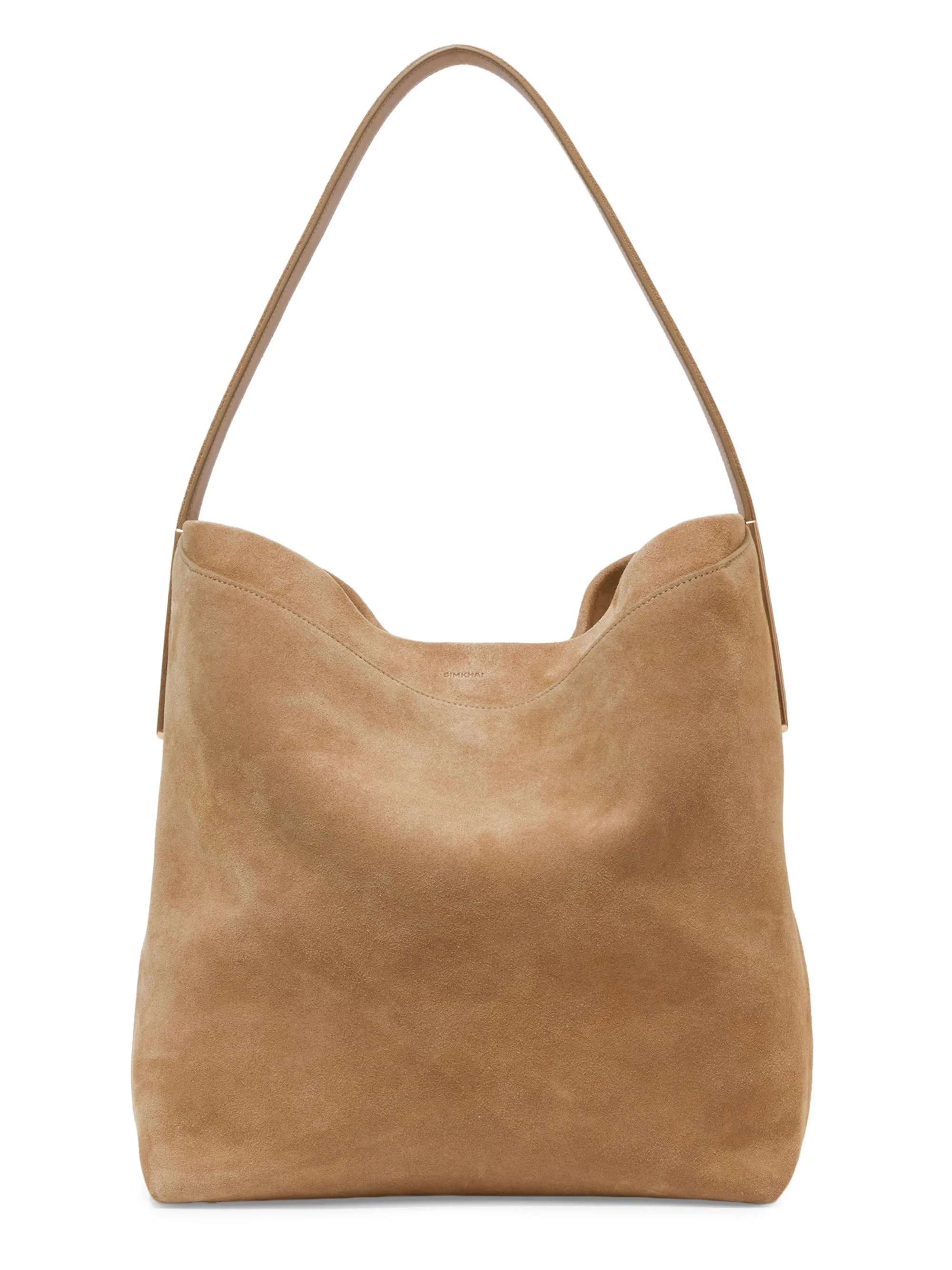 Women's Wynn Large Suede Bucket Bag - Desert - 1