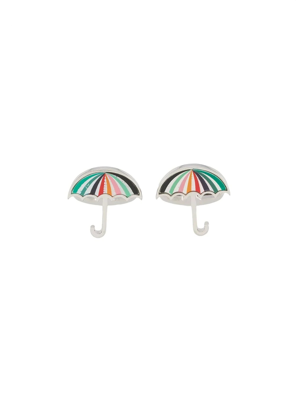 enamelled umbrella cufflinks - 1