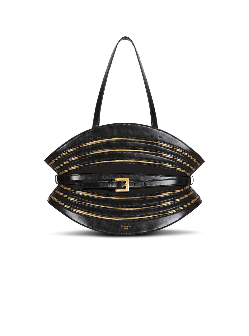 Medium Shuffle Zips bag in calfskin leather 1