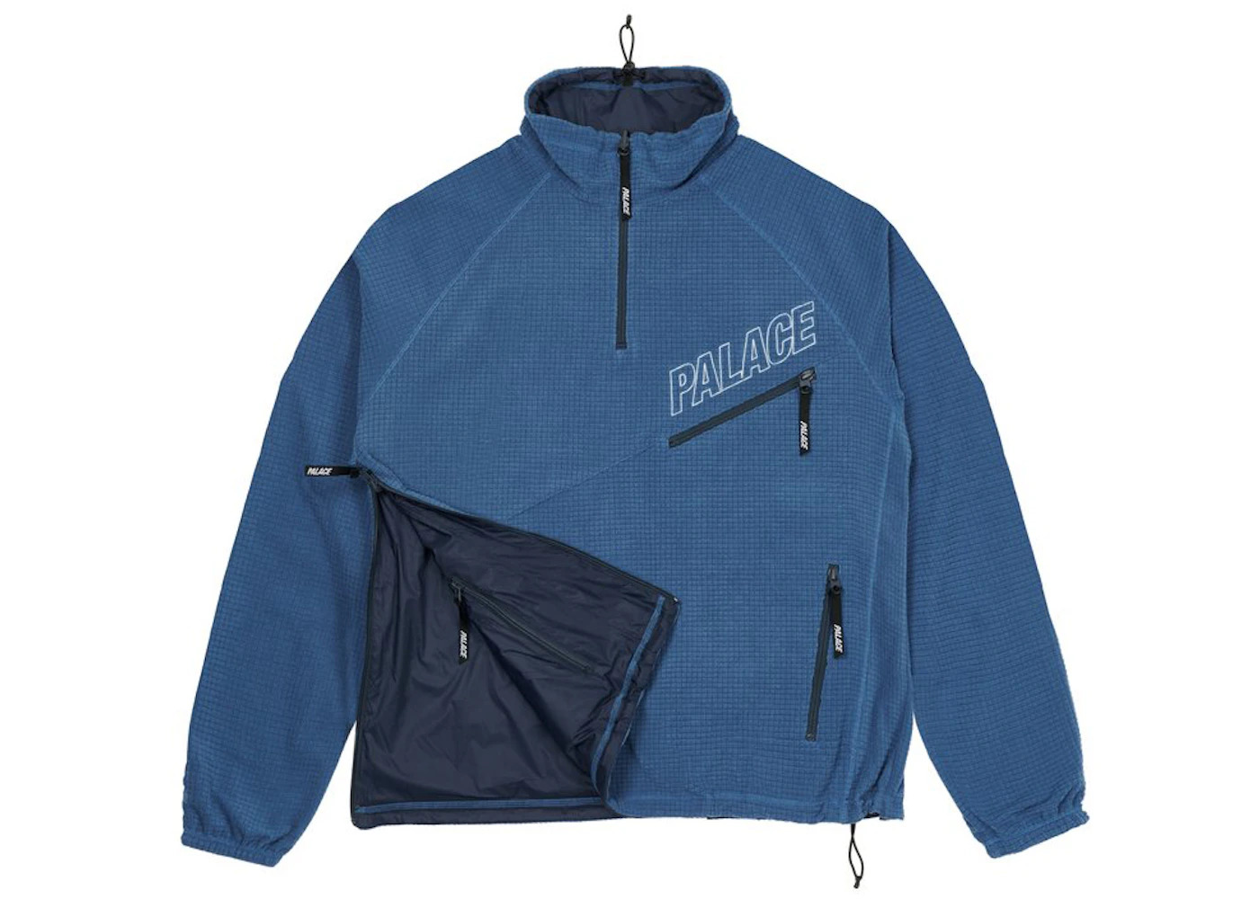 Palace Polar Grid Reverse Jacket Navy - 3